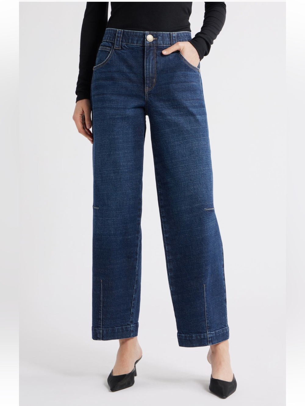 Wit & Wisdom Skyrise High Waist Barely
Barrel Jeans Indigo size 10 NWT